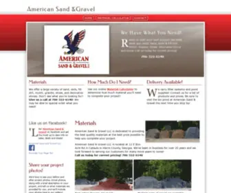 Americangravel.com(American Sand & Gravel) Screenshot