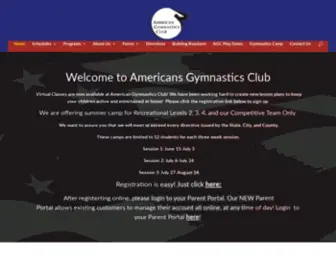 Americangymnasticsclub.com(American Gymnastics Club) Screenshot