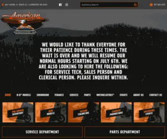 Americanharleydavidson.com(American Harley) Screenshot