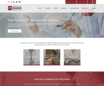 Americanheadachesociety.org(Your Resource for Headache Info) Screenshot