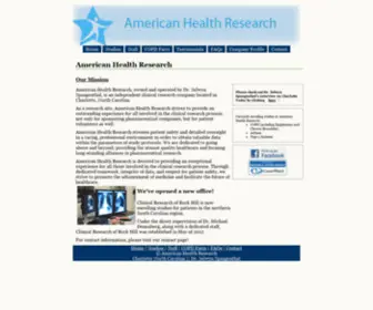 Americanhealthresearch.com(American Health Research) Screenshot