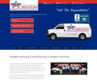 Americanheat.com(American Heating and Air Conditioning) Screenshot