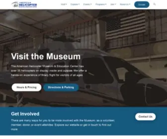 Americanhelicopter.museum(American Helicopter Museum & Education Center) Screenshot