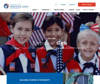 Americanheritagegirls.org(American Heritage Girls) Screenshot