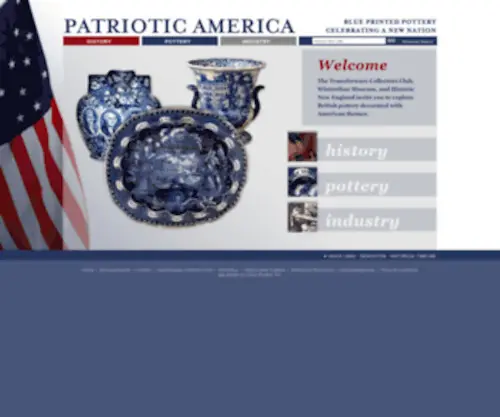 Americanhistoricalstaffordshire.com(Patriotic America) Screenshot