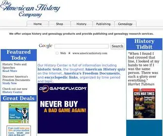 Americanhistory.com(The American History Company) Screenshot