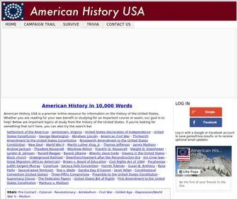 Americanhistoryusa.com(American History USA) Screenshot