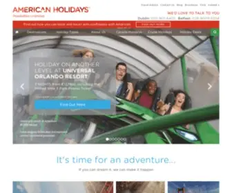 Americanholidays.com(American Holidays) Screenshot
