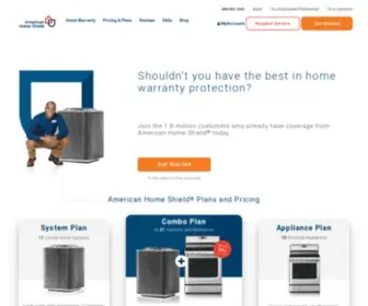 Americanhomeshield.com(The Leading Home Warranty Company) Screenshot