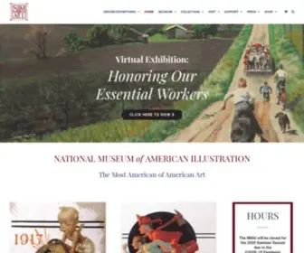 Americanillustration.org(National Museum of American Illustration) Screenshot