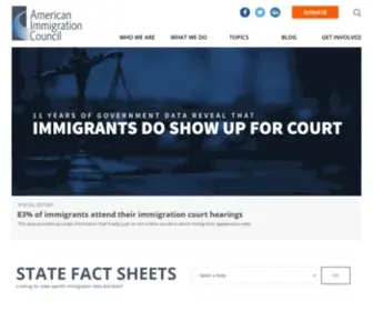 Americanimmigrationcouncil.org(American Immigration Council) Screenshot