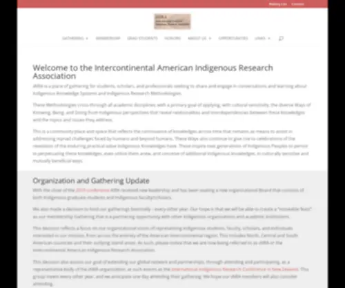Americanindigenousresearchassociation.org(Americanindigenousresearchassociation) Screenshot