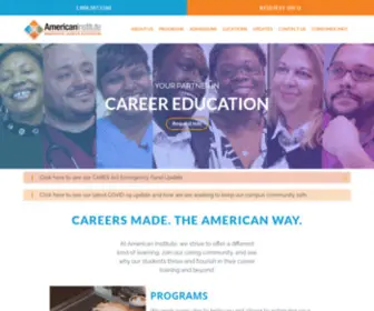 Americaninstitute.com(Trade School Training in NJ & CT) Screenshot