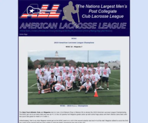 Americanlacrosseleague.com(American Lacrosse League) Screenshot