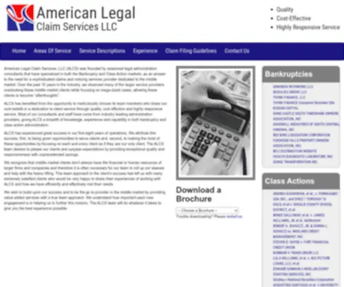 Americanlegal.com(American Legal Claim Services) Screenshot