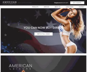 Americanleisureinternational.com(Hire A Sunbed In The UK) Screenshot