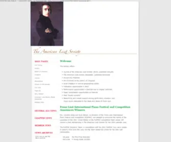 Americanlisztsociety.net(American Liszt Society) Screenshot