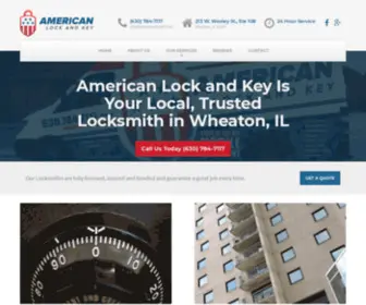 Americanlockil.com(American Lock and Key) Screenshot