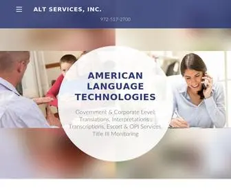 Americanlt.com(American Language Technologies) Screenshot