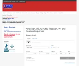 Americanmadisonrealestate.com(American Madison Wi Real Estate) Screenshot