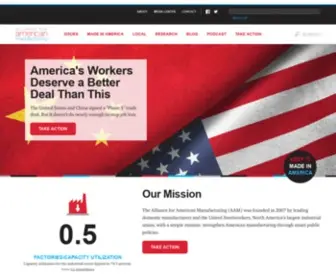 Americanmanufacturing.org(Alliance for American Manufacturing) Screenshot