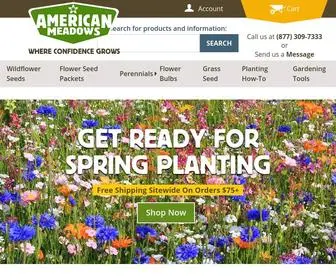 Americanmeadows.com(Wildflower Seeds) Screenshot