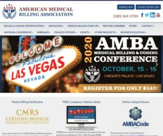 Americanmedicalbillingassociation.com(American Medical Billing Association) Screenshot