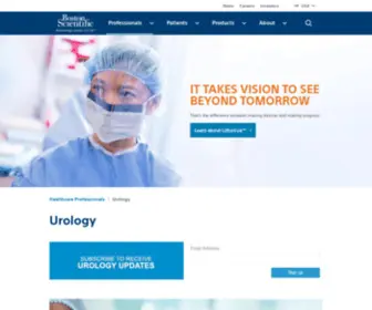 Americanmedicalsystems.com(Urology Procedures) Screenshot