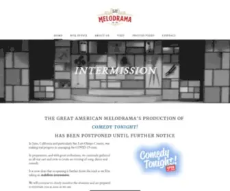 Americanmelodrama.com(THE GREAT AMERICAN MELODRAMA AND VAUDEVILLE) Screenshot