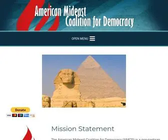 Americanmideast.com(The American Mideast Coalition for Democracy) Screenshot