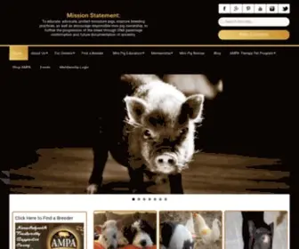 Americanminipigassociation.com(American Mini Pig Association) Screenshot