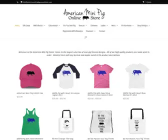 Americanminipigstore.com(The Official Shop of the American Mini Pig Association) Screenshot