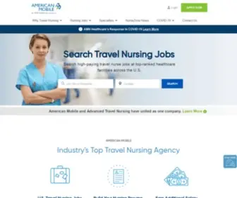 Americanmobile.com(Travel Nurse Agency with High Paying Jobs) Screenshot