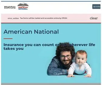Americannational.com(American National Insurance) Screenshot