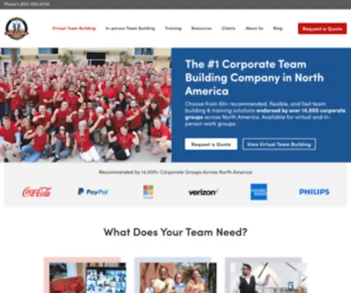 Americanoutback.net(The #1 Corporate Team Building Company) Screenshot