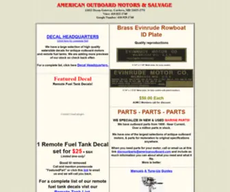 Americanoutboard.com(American Outboard Motors and Salvage) Screenshot