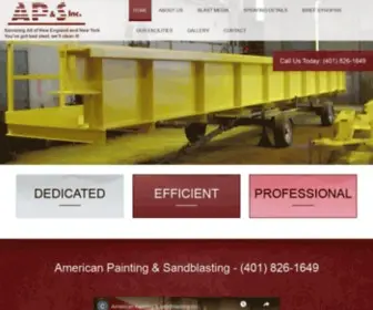 Americanpaintingandsandblasting.com(Lowell Home) Screenshot