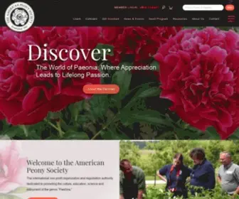 Americanpeonysociety.org(The American Peony Society) Screenshot