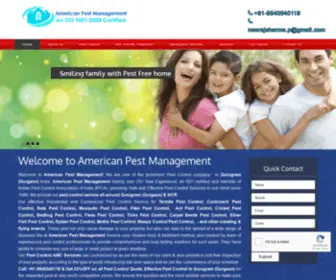 Americanpestmanagement.in.net(Pest Control Gurugram) Screenshot