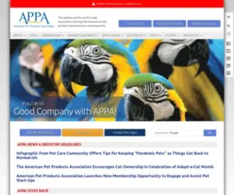 Americanpetproducts.org(The american pet products association (appa)) Screenshot
