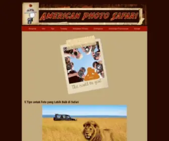 Americanphotosafari.com(Situs Resmi Jasa Safari Photographi) Screenshot