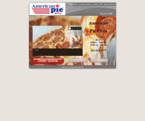 Americanpiepizza.org(American Pie Pizza Main) Screenshot