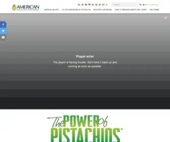 Americanpistachios.it(The Power of Pistachios) Screenshot