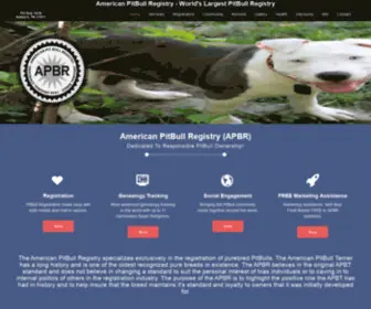 Americanpitbullregistry.com(American PitBull Registry) Screenshot