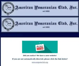 Americanpomeranianclub.org(American Pomeranian Club HTML Meta Tag) Screenshot