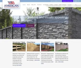 Americanprecastfences.com(Precast Concrete Fences in California) Screenshot