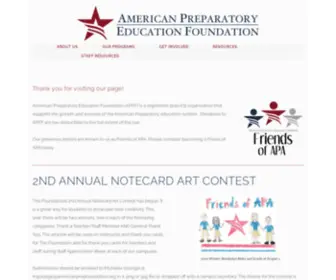 Americanprepfoundation.org(American Preparatory Education Foundation) Screenshot