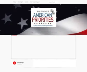 Americanpriorities.com(Greetings) Screenshot