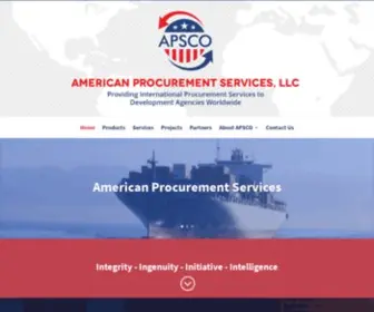 Americanprocurementco.com(American Procurement Services Is Equipped To Help Your Needs) Screenshot