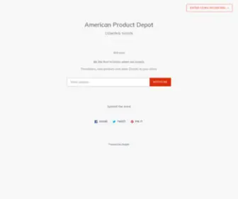 Americanproductdepot.com(American Product Depot) Screenshot